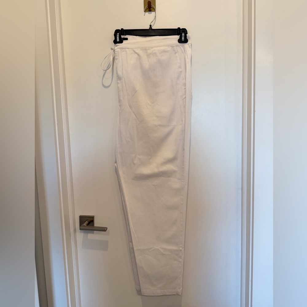 D’iyanu White Drawstring Pants – Classic Relaxed Fit | Size XXL